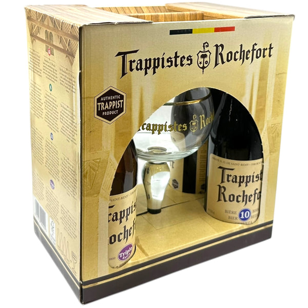 Trappistes Rochefort Gift Pack (4x330ml + 1 glass) (local delivery or collection only)